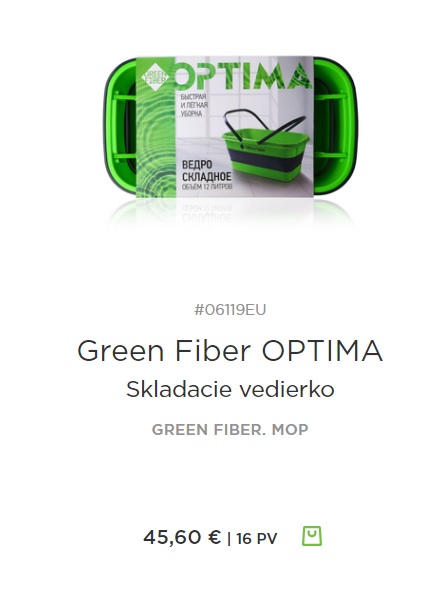 Skladacie vedierko Green Fiber OPTIMA s_cistou_vodou greenway obchod